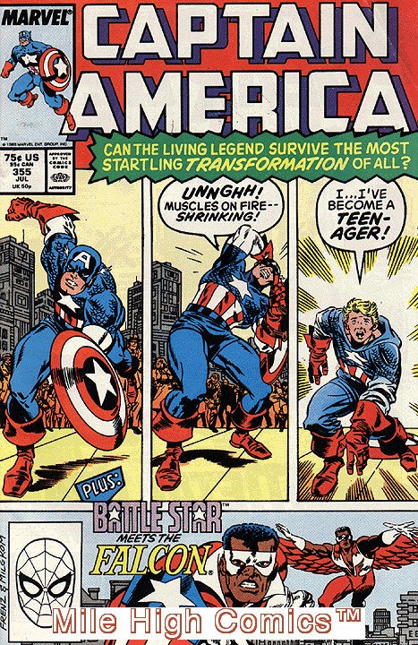 CAPTAIN AMERICA  (1968 Series)  (MARVEL) #355 Near Mint Comics Book