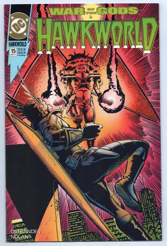 Hawkworld #15 War Of The Gods (DC, 1991) FN/VF