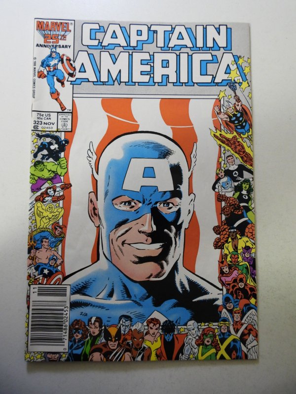 Captain America #323 VG Condition moisture stains