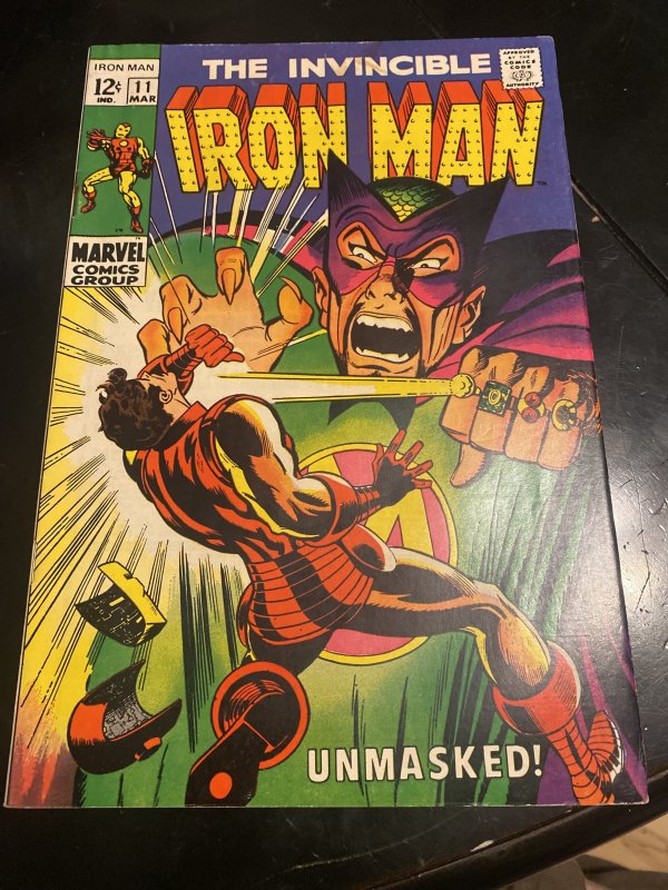 Iron Man #11 (1969) unmasked by the mandarin