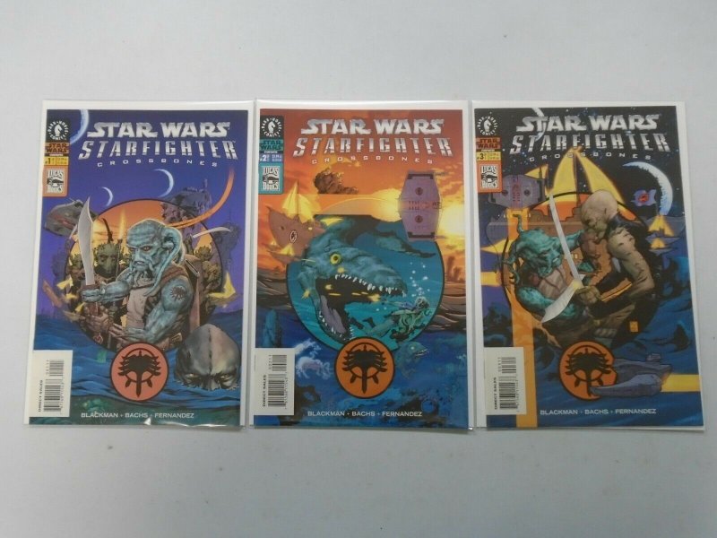 Star Wars Starfighter Crossbones Set: #1-3 Near Mint (2002)