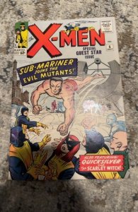 The X-Men #6 (1964)namor vs X-men  nice copy sharp