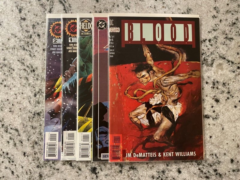 5 Comic Books Blood # 1 + Shadow # 8 + Black Lamb # 1 + Final Night # 1 2 RH14