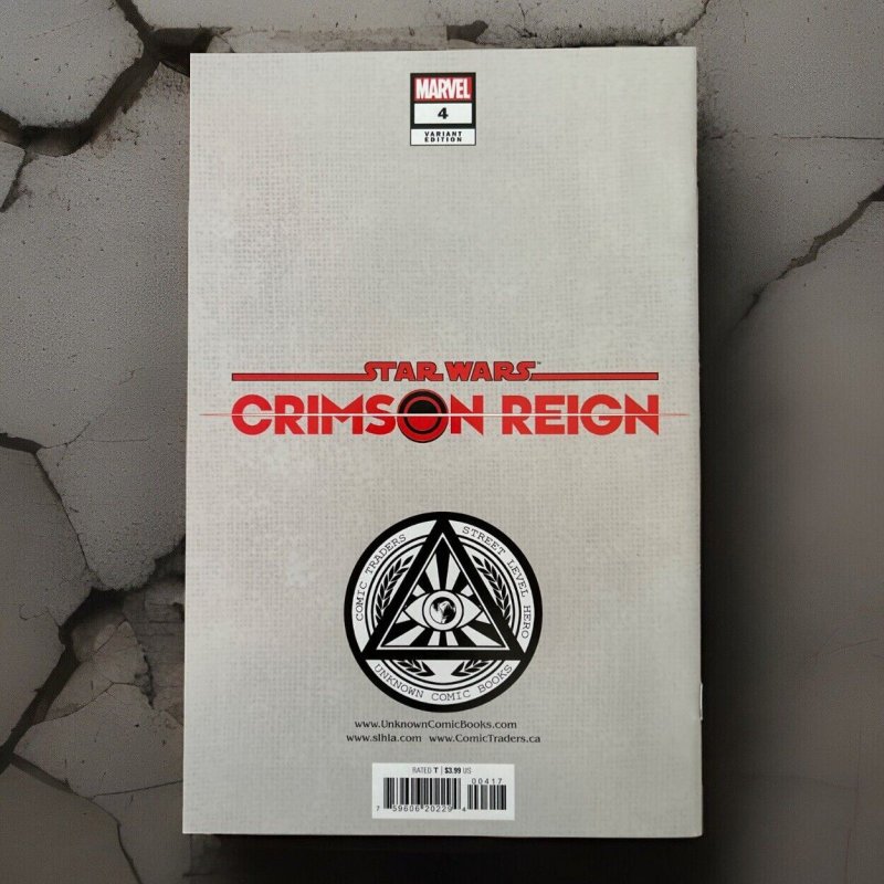 Star Wars Crimson Reign #4 Marvel Comics 1st Print Tyler Kirkham Virgin Variant
