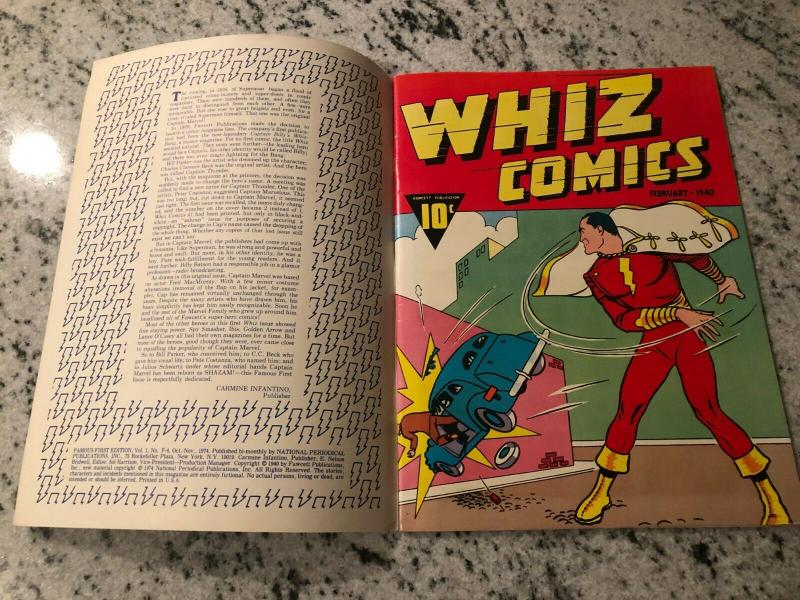 Famous First Editions F-4 Captain Marvel Whiz Comics # 1 Treasury Size Book JL20