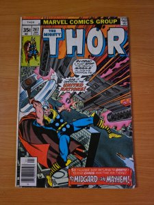 Mighty Thor #267 Newsstand Variant ~ FINE FN ~ 1978 Marvel Comics