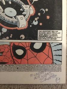 Marvel Secret Wars 1 *1984* Signed By Jim Shooter “To Lindsey”