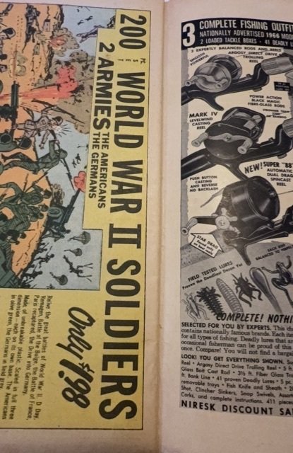 Fantastic Four #55 (1966) thing vs surfer -Kirby - light foxxing/Staing