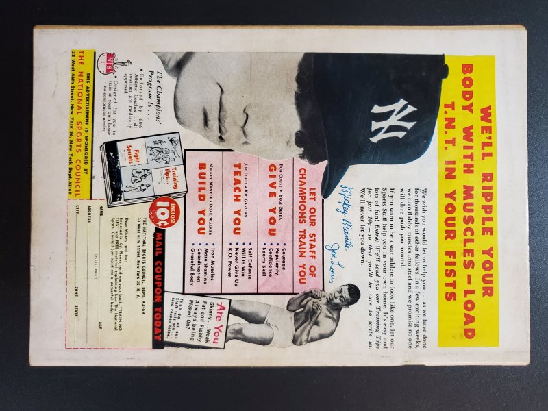 Superboy #73 (1959) Vol 1 Mickey Mantle Ad on back 10 cent cover price Silver
