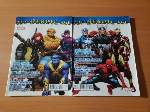 The Heroic Age #1 Both Connecting Covers A & B ~ VF NEAR MINT NM ~ AVENGERS 2010