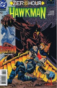 Hawkman #13 ORIGINAL Vintage 1994 DC Comics