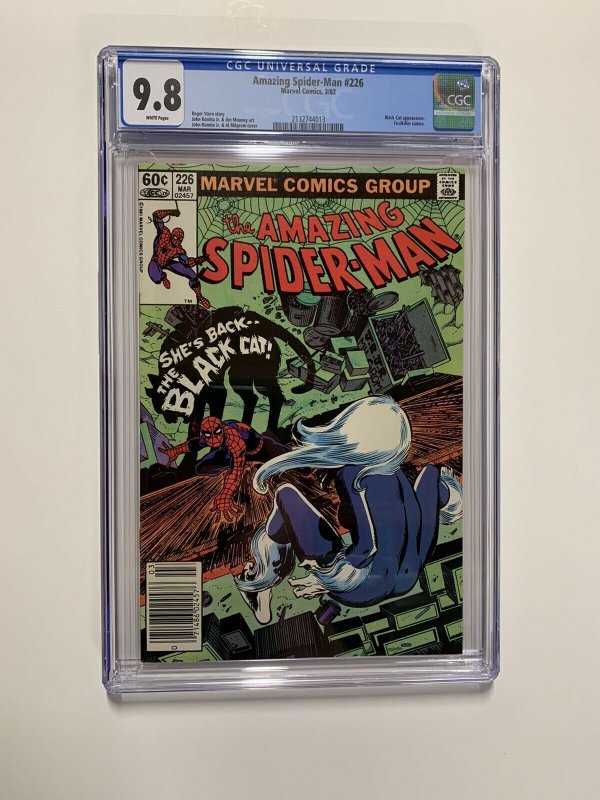 Amazing Spider-man 226 Cgc 9.8 White Pages Bronze Age Marvel Newsstand Edition