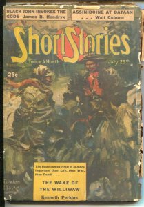 Short Stories 7/25/1944-Benton Clark RCMP cover-WWII-Walt Coburn-VG