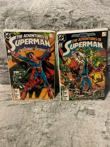 19 Issue Lot Adventures of Superman Issues Ranging From 425-633; Minor Keys!