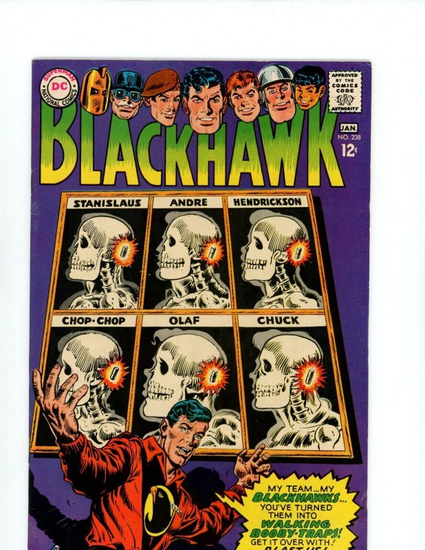 Blackhawk #238 - Dick Dillin and Chuck Cuidera Cover Art (6.5/7.0) 1968