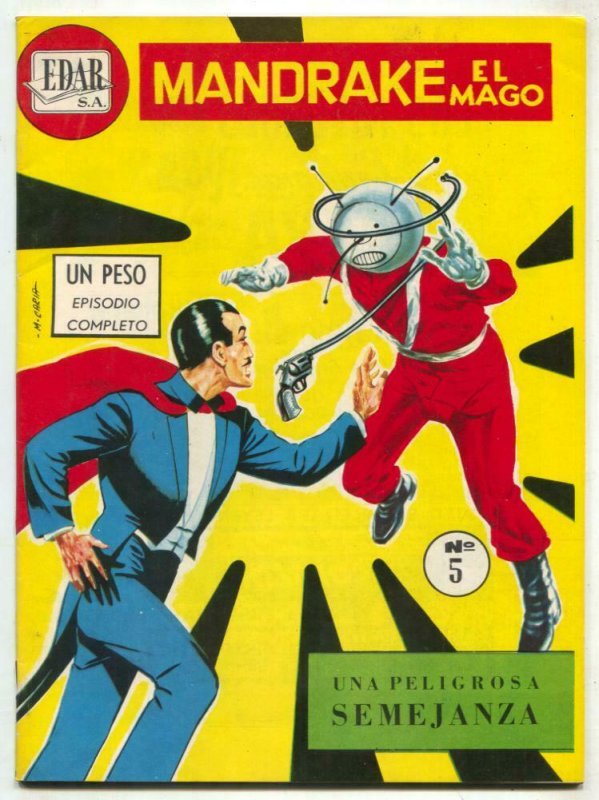 Mandrake El Mago #5 1966-Mexican comic- VF
