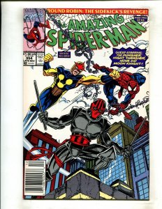 AMAZING SPIDER-MAN #354 (9.0/9.2) BAGLEY, NEWSSTAND!! 1991