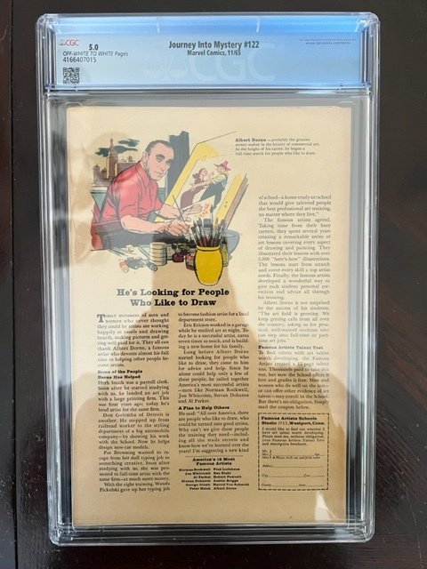 Journey into Mystery #122 (1965) - CGC 5.0 - ODIN!