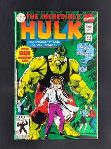 The Incredible Hulk #393 (1992) 30th Anniversary Issue with Green Foil Cover