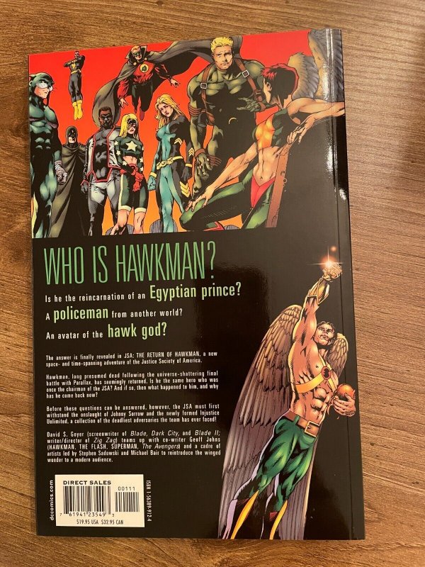 JSA The Return Of Hawkman DC Comics TPB Graphic Novel Comic Book Vol # 3 4 J258