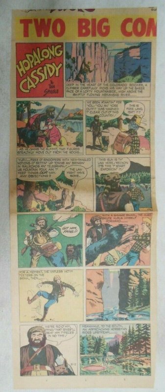 Hopalong Cassidy Sunday Page by Dan Spiegle from 8/12/1951 Size: 7 x 17 inches