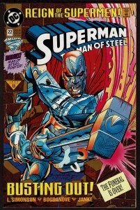 Superman Man of Steel #22  (Jun 1993, DC)  9.0 VF/NM