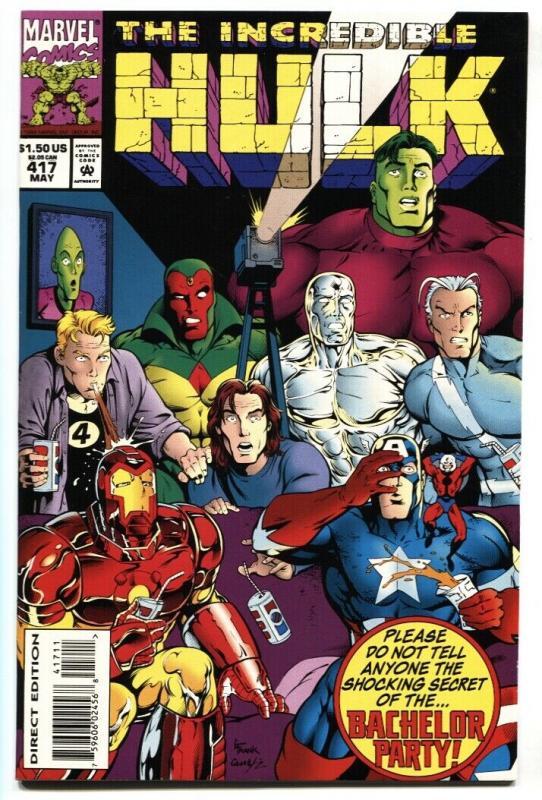 Incredible Hulk #417-Infamous risque Bachelor Party issue! NM-