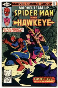 Marvel Team-Up #92 1980- Hawkeye-Spider-man-comic book nm-