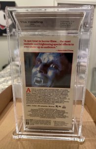 RARE HOWLING VHS BECKETT VHS GRADED 7.0 EX- A- WEREWOLF HORROR