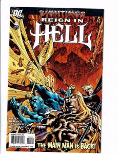 Lot of 4 Reign in Hell DC Comic Books #1 2 4 5 Dr. Fate Blue Devil Zauriel J130