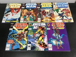 7PC IRON MAN LOT (9.0) #226-232!! 1987