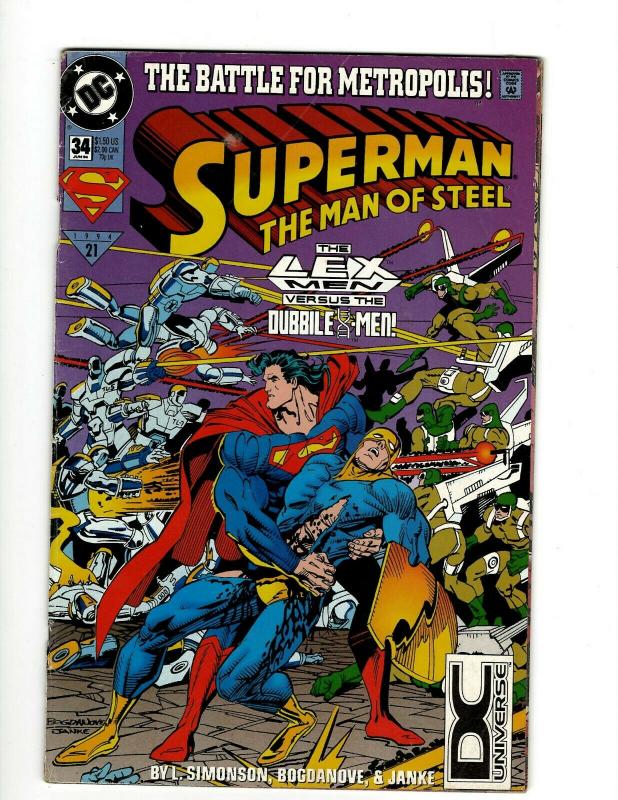 Lot of 12 Superman DC Comic Books #34 35 37 39 40 41 42 43 44 46 47 49 J341 