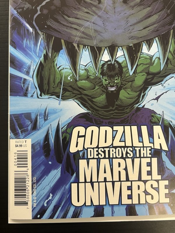 Godzilla Destroys The Marvel Universe #4 1:25 Netho Diaz Var IN-HAND PROSHIPPER