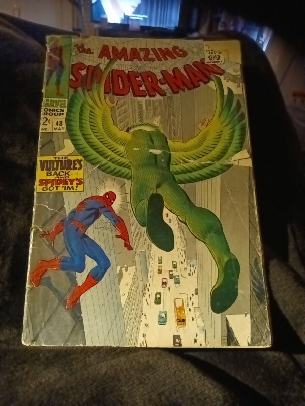 1967 AMAZING SPIDER-MAN 48 1ST NEW VULTURE MARVEL COMICS KRAVEN CAMEO APPEARANCE