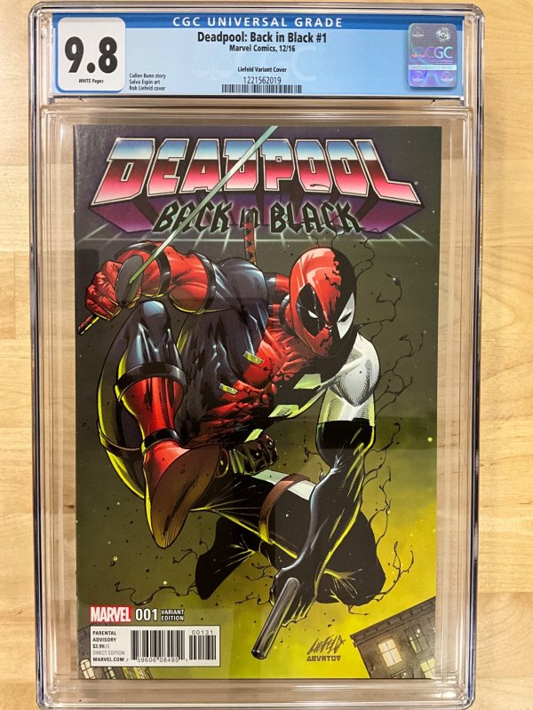 Deadpool: Back In Black #1 Liefeld Cover (2016) CGC 9.8