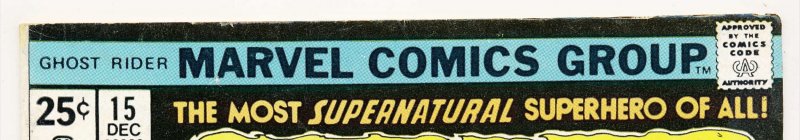 Ghost Rider (1973) #15 FN/VF