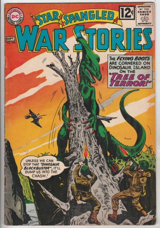 Star Spangled War Stories #104 (Sep-62) FN- Mid-Grade War That Time Forgot Di...