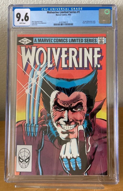 Wolverine Limited Series #1 (1982) CGC 9.6 1st Solo Series, Cameo of Yukio 