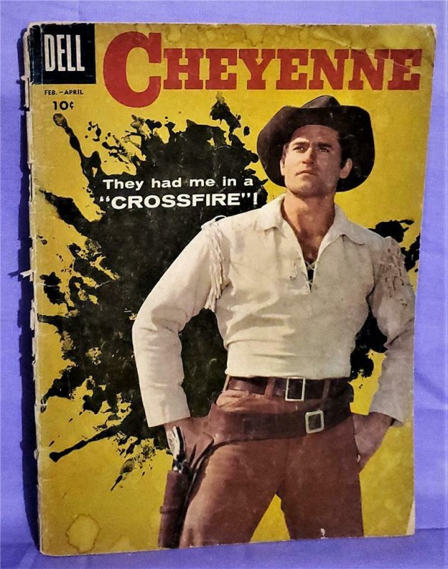 Clint Walker CHEYENNE #6 Photo Cover (Dell, 1958)!