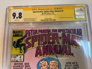 Spectacular Spider-man Annual (1984) # 4 (CGC 9.8 SS) Signed Al Milgrom Ironcat