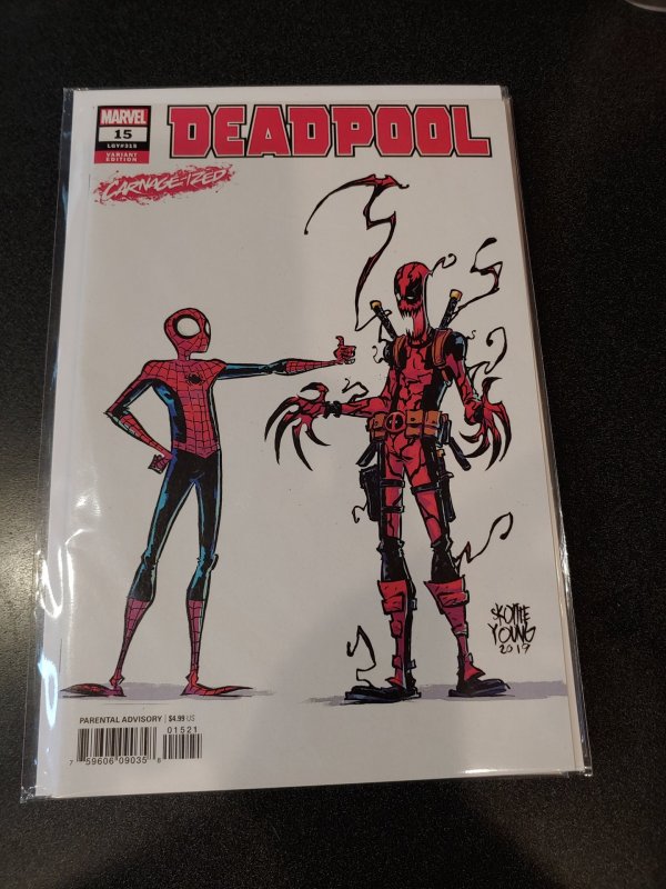 ​deadpool #15 skottie young variant nm