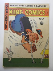 King Comics #99 GD+ Condition centerfold detached, moisture stain