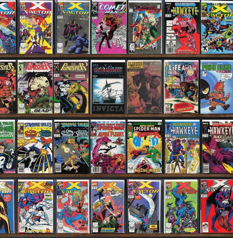 Huge Lot 130+ Comics with The Punisher, X-Factor, Solo Avengers & More!