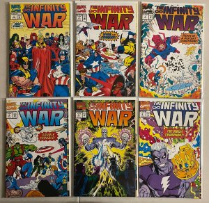 Infinity War set #1-6 Direct Marvel (7.0 FN/VF) (1992)