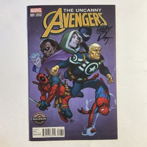 Uncanny Avengers 1 2015 Signed by Gerry Duggan Gamestop Variant Marvel VF