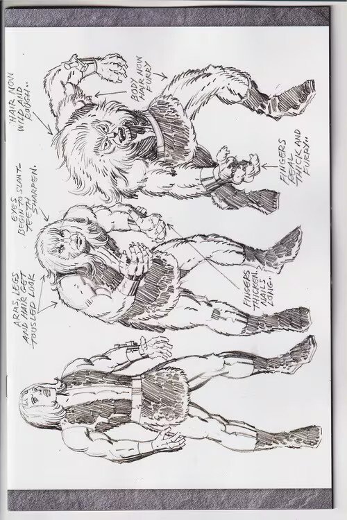 THUNDARR THE BARBARIAN (2025 DYNAMITE) #1 VARIANT 1:7 CVR U JACK KIRBY MODEL ...