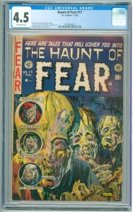 Haunt of Fear #17 (1953) CGC 4.5 OW Pages!  Pre-Code Horror!