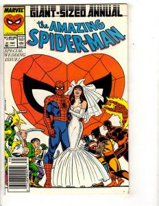 Amazing Spider-Man ANNUAL # 21 VF Marvel Comic Book Mary Jane Wedding RJ7