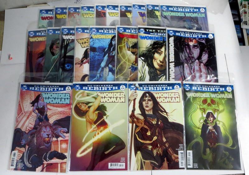 WONDER WOMAN REBIRTH LOT! #1-5,8-11,13-19 plus VARIANTS! Greg Rucka, VF-NM!