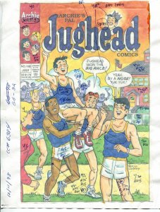 Jughead Comics #118 Hand Painted Cover Color Guide 1998-Archie-Lindsay-FN